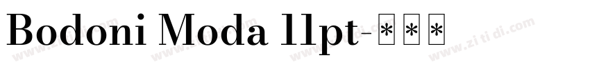 Bodoni Moda 11pt字体转换